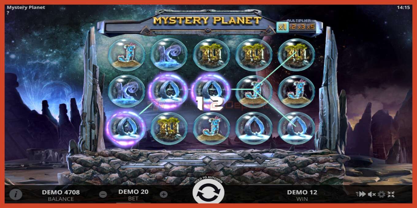 Slot screenshot: Mystery Planet no deposit, number - 4