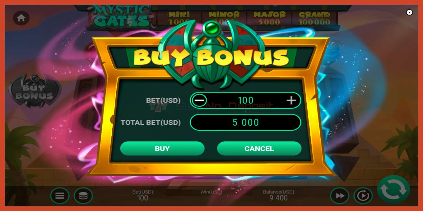 Slot screenshot: Mystic Gates no deposit, number - 3