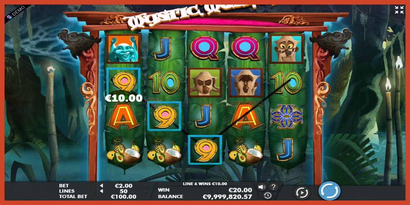 Slot screenshot: Mystic Monkeys no deposit, number - 4