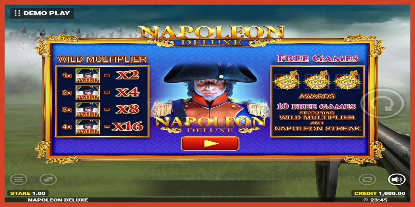 צילום מסך של חריץ: Napoleon Deluxe ללא פיקדון, מִספָּר - 1