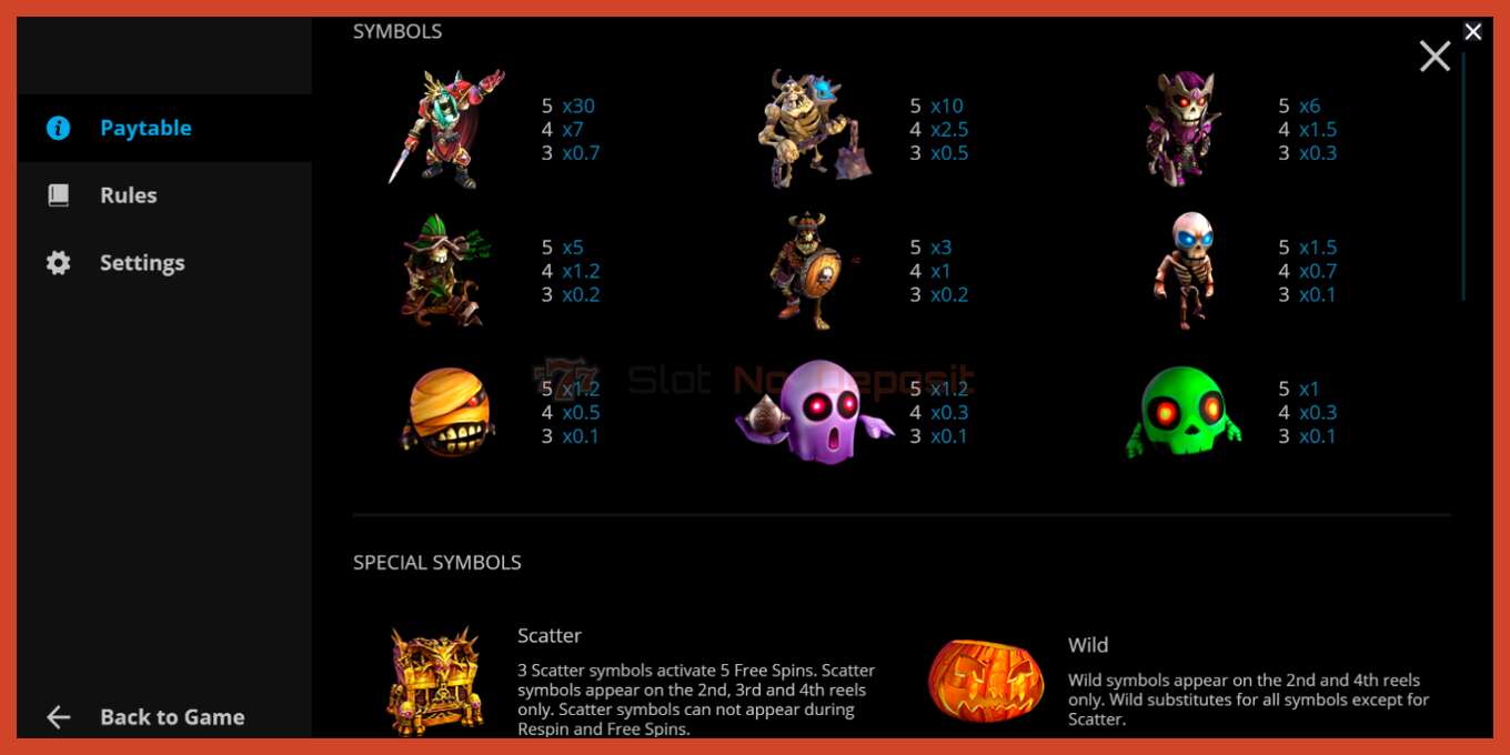 Slot screenshot: Necromancer no deposit, number - 4