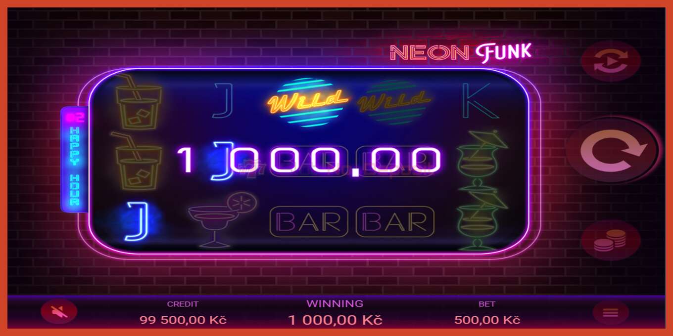 Slot screenshot: Neon Funk no deposit, number - 2