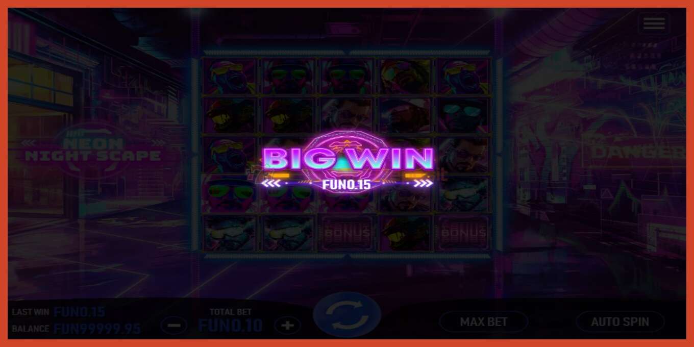 Slot screenshot: Neon Night Scape no deposit, number - 2