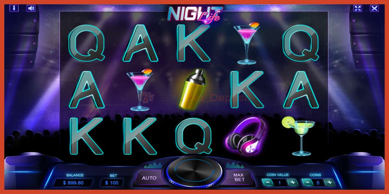 Slot skrinshoti: Night Life depozit yoq, raqam - 1