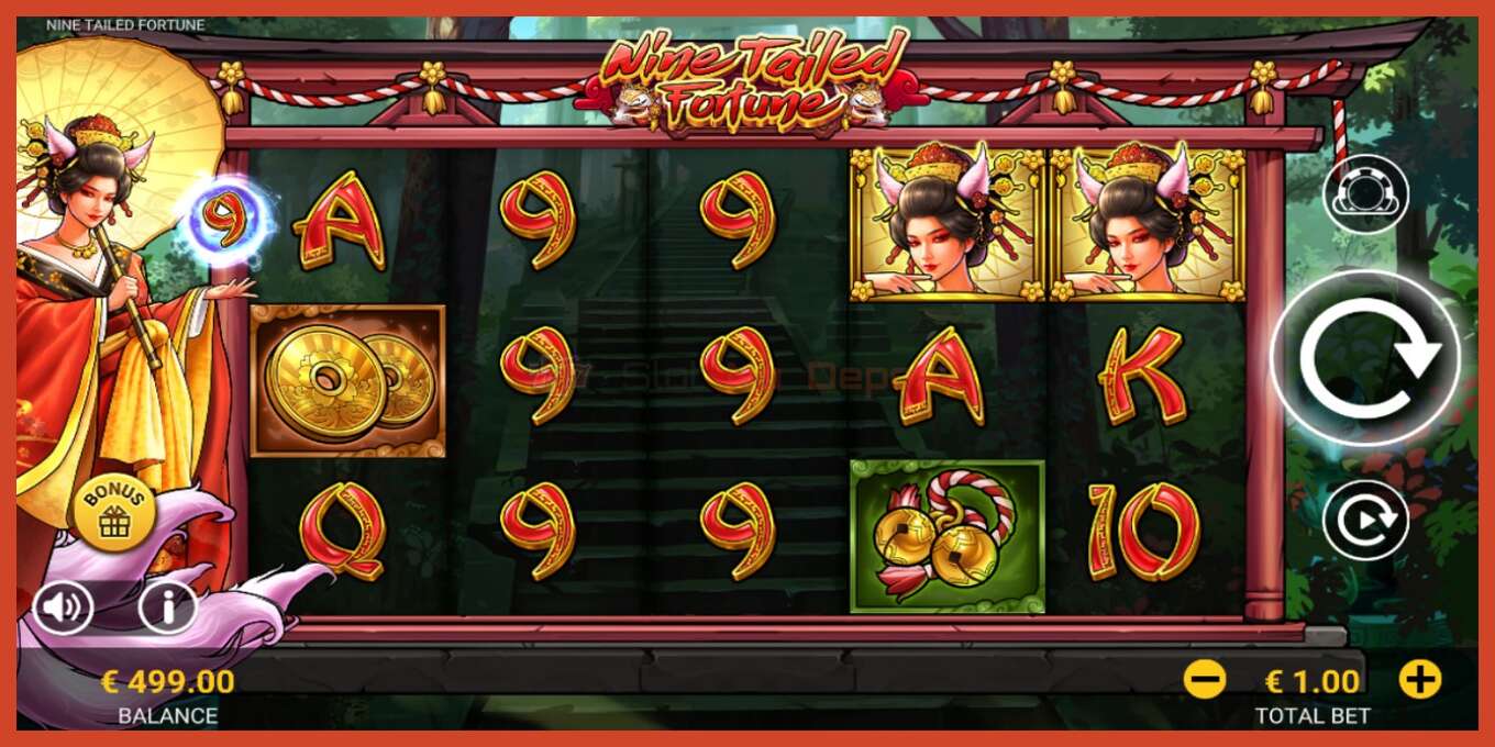 Slot screenshot: Nine Tailed Fortune no deposit, number - 2