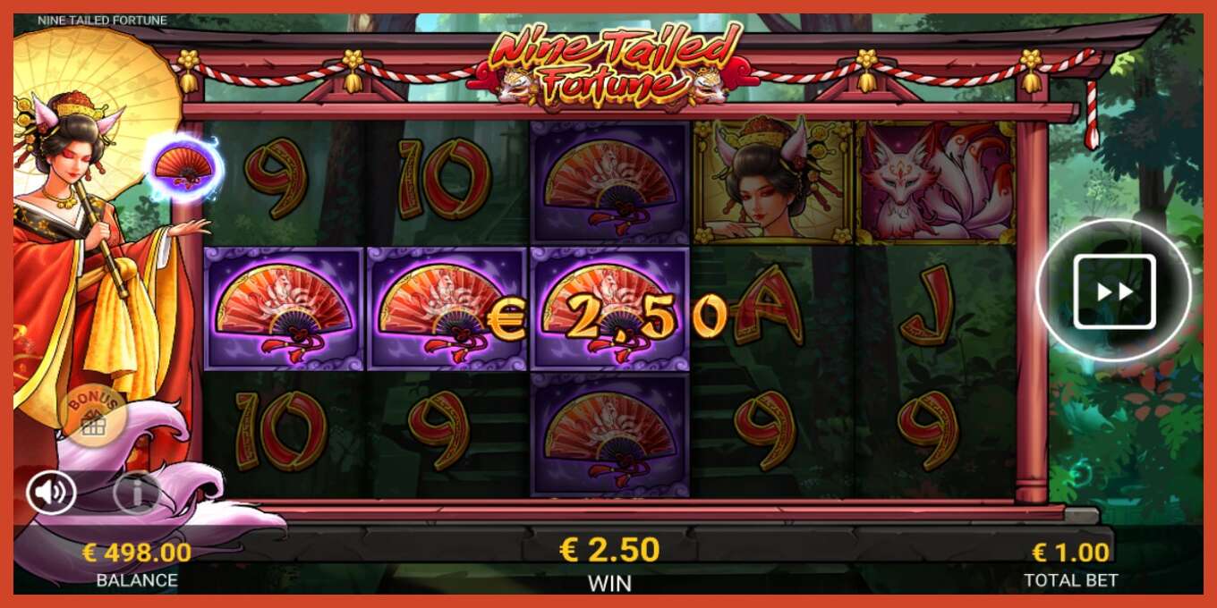 Slot screenshot: Nine Tailed Fortune no deposit, number - 3