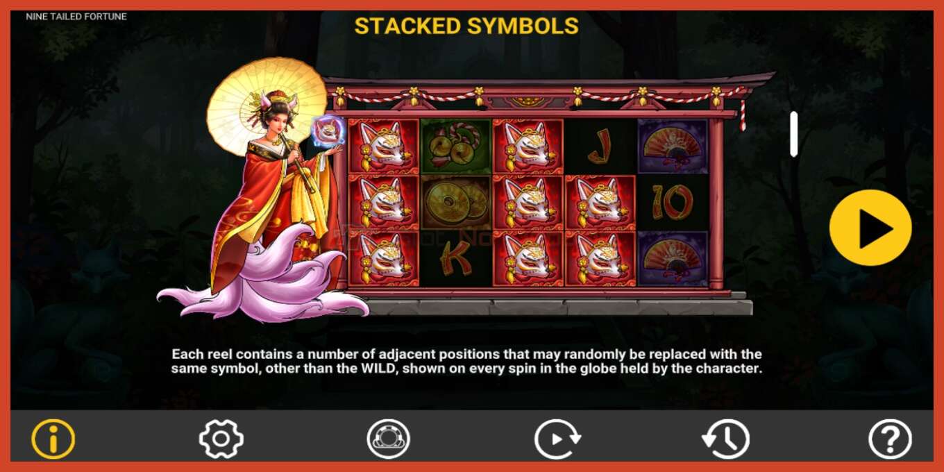 Slot screenshot: Nine Tailed Fortune no deposit, number - 6