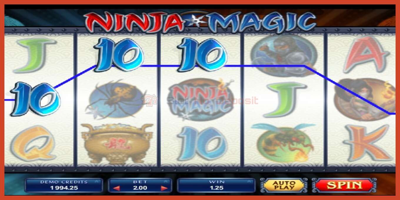 Slot screenshot: Ninja Magic no deposit, number - 4