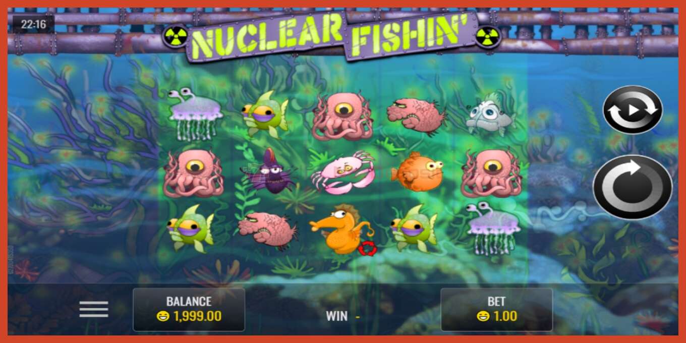 Slot screenshot: Nuclear Fishin’ no deposit, number - 1