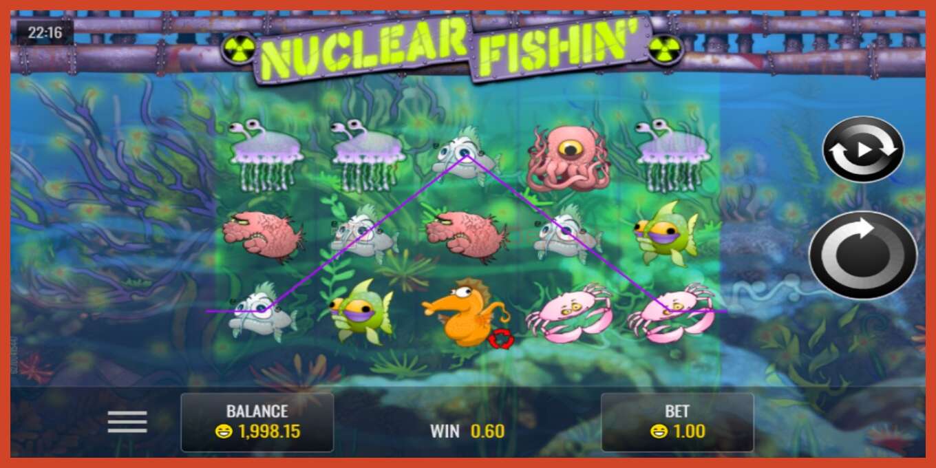 Slot screenshot: Nuclear Fishin’ no deposit, number - 2