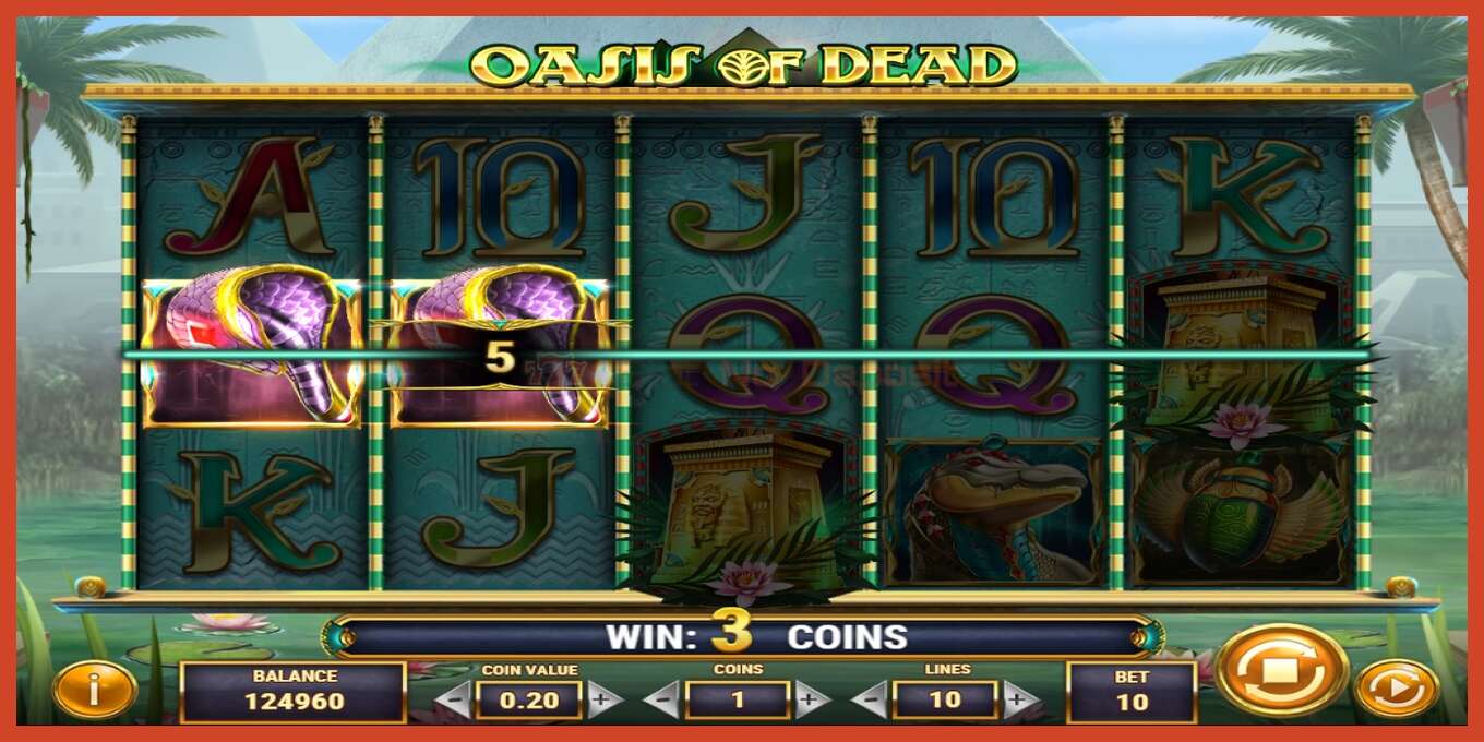 Slot screenshot: Oasis of Dead no deposit, number - 2