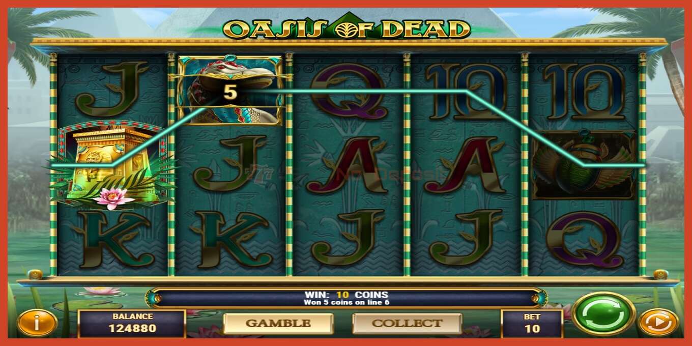 Slot screenshot: Oasis of Dead no deposit, number - 3