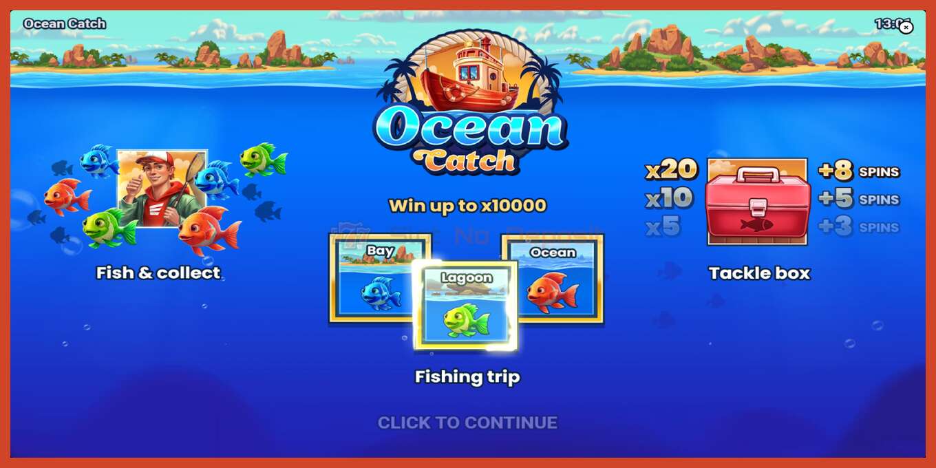 فتحة لقطة الشاشة: Ocean Catch لا إيداع, رقم - 1