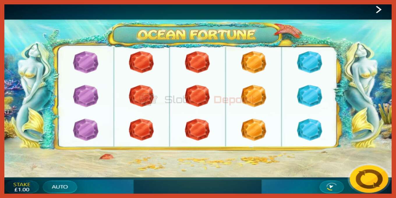 Slot screenshot: Ocean Fortune no deposit, number - 2