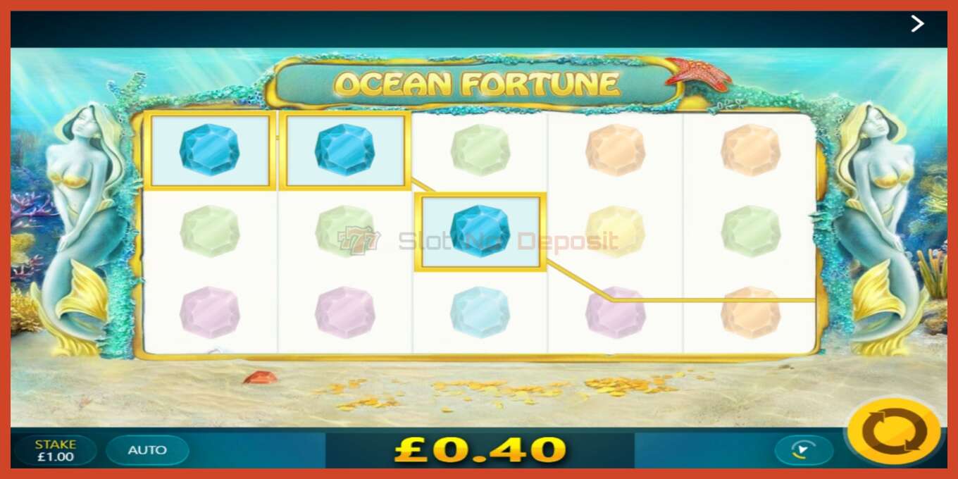 Slot screenshot: Ocean Fortune no deposit, number - 3