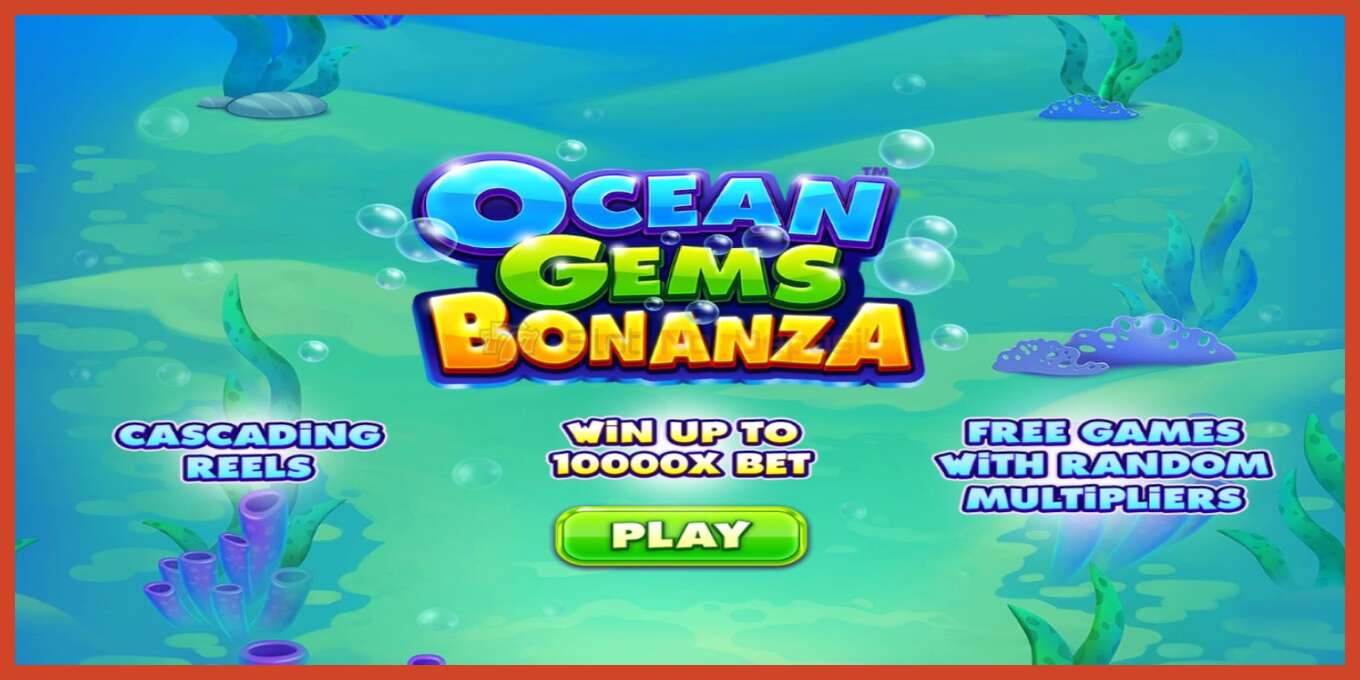 老虎机截图: Ocean Gems Bonanza 没有押金, 数字 - 1