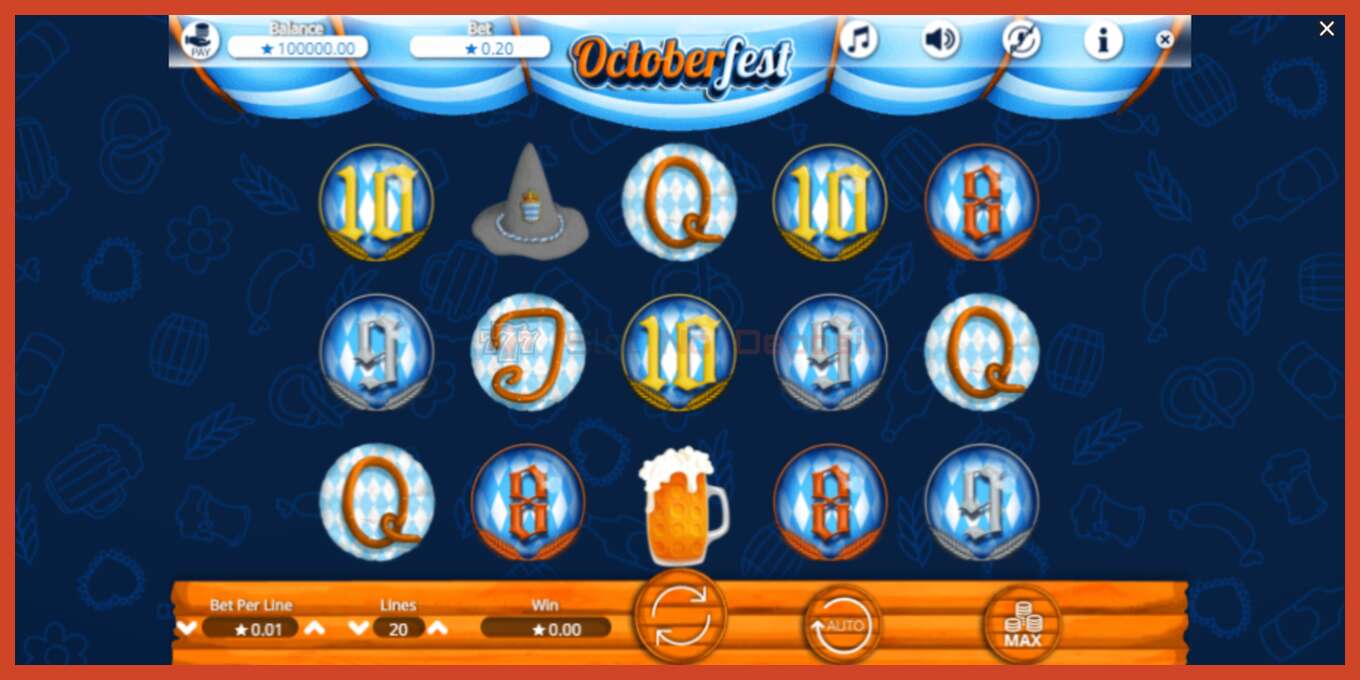 Slot screenshot: Octoberfest no deposit, number - 2