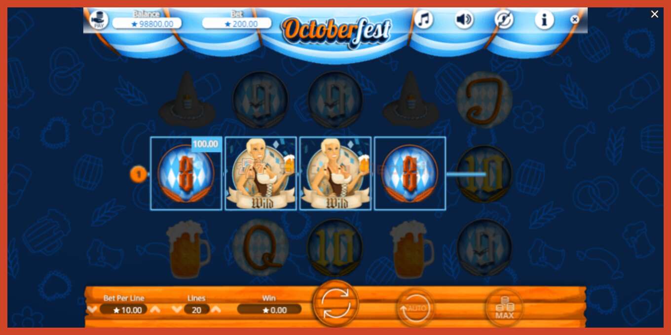 Slot screenshot: Octoberfest no deposit, number - 3