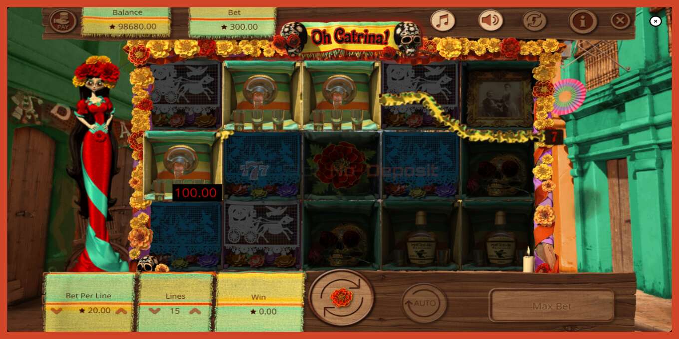 Slot screenshot: Oh Catrina no deposit, number - 4