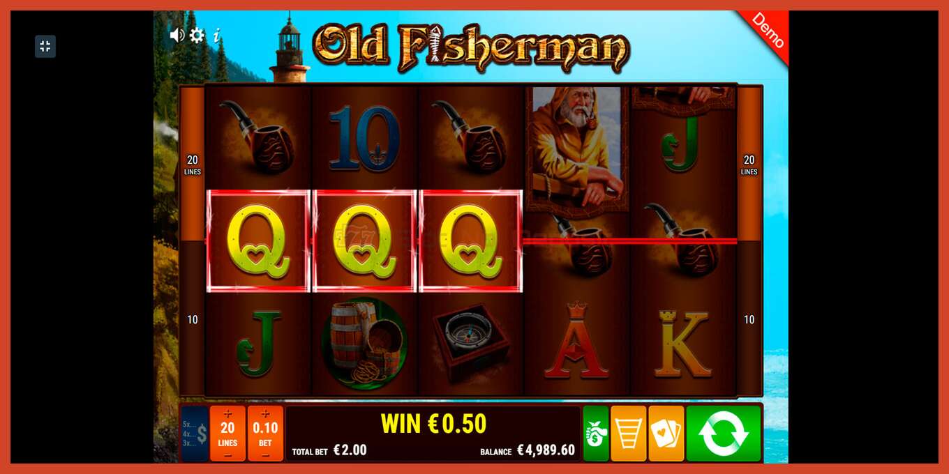 Slot screenshot: Old Fisherman bez depozita, broj - 5