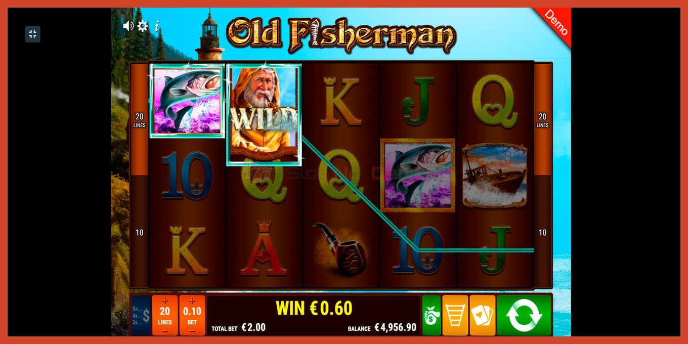 Slot screenshot: Old Fisherman no deposit, number - 8