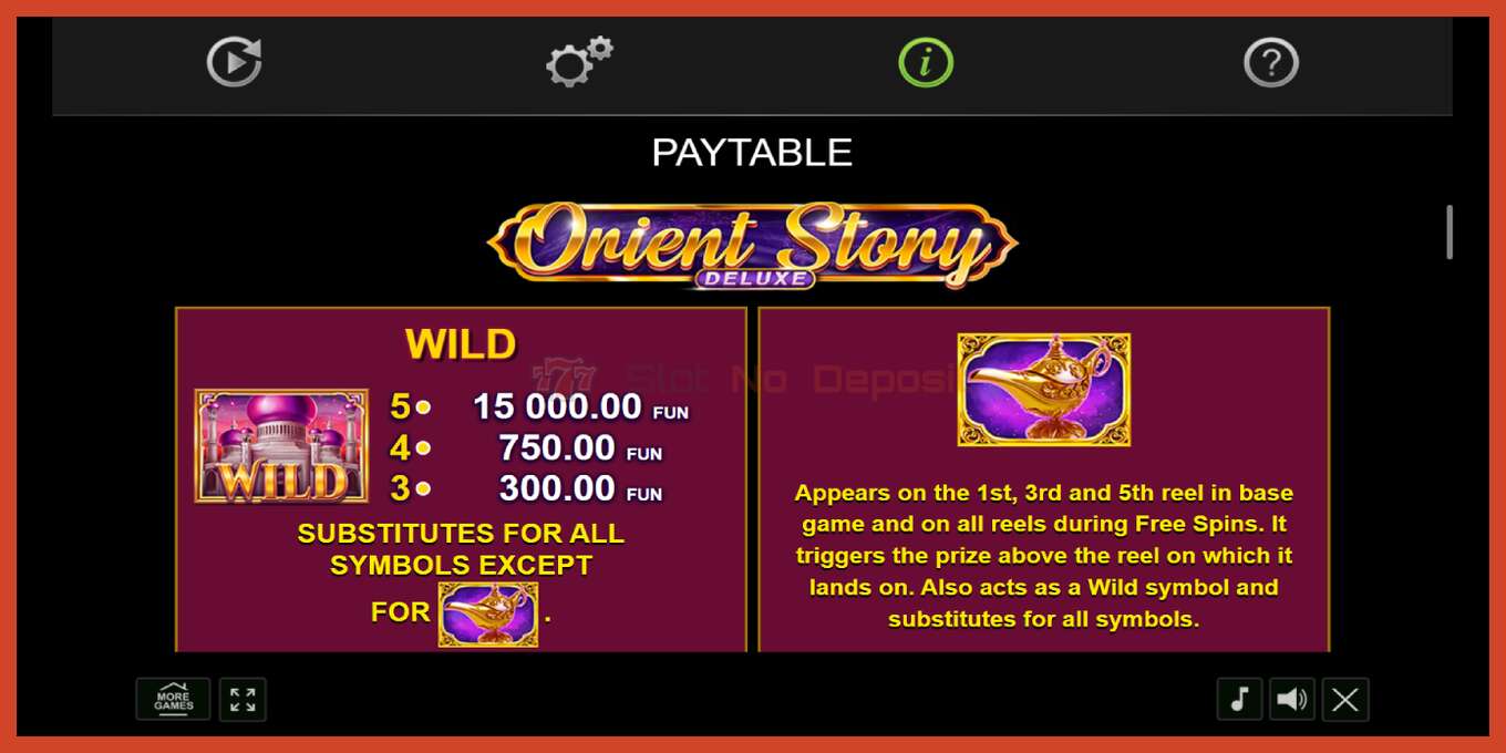 ஸ்லாட் ஸ்கிரீன்ஷாட்: Orient Story Deluxe வைப்பு இல்லை, எண் - 5