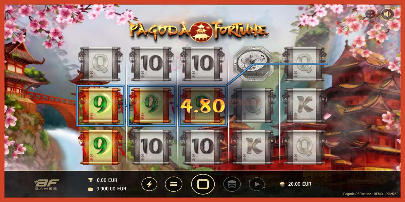 Slot screenshot: Pagoda of Fortune no deposit, number - 2