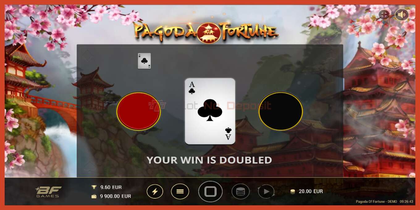 Slot screenshot: Pagoda of Fortune no deposit, number - 4