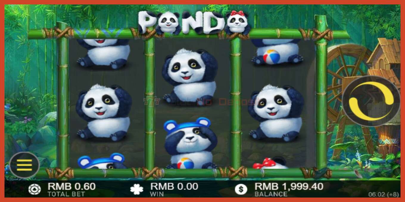 Slot screenshot: Panda no deposit, number - 1