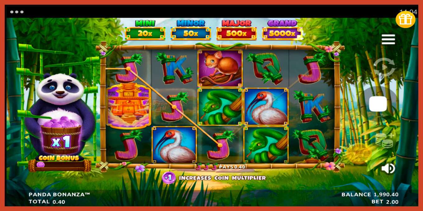 Schermafbeelding van slot: Panda Bonanza geen aanbetaling, nummer - 4