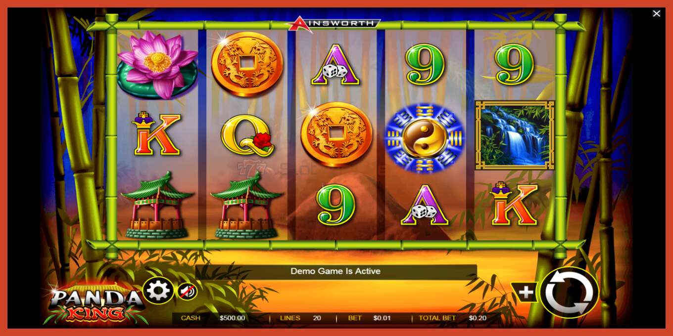 Slot screenshot: Panda King no deposit, number - 1