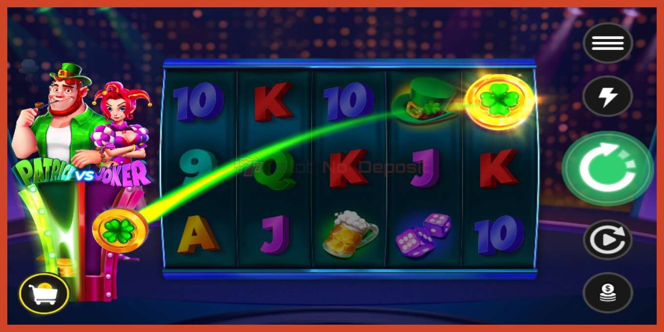 Slot скриншоту: Patrick vs Joker депозит жок, саны - 2