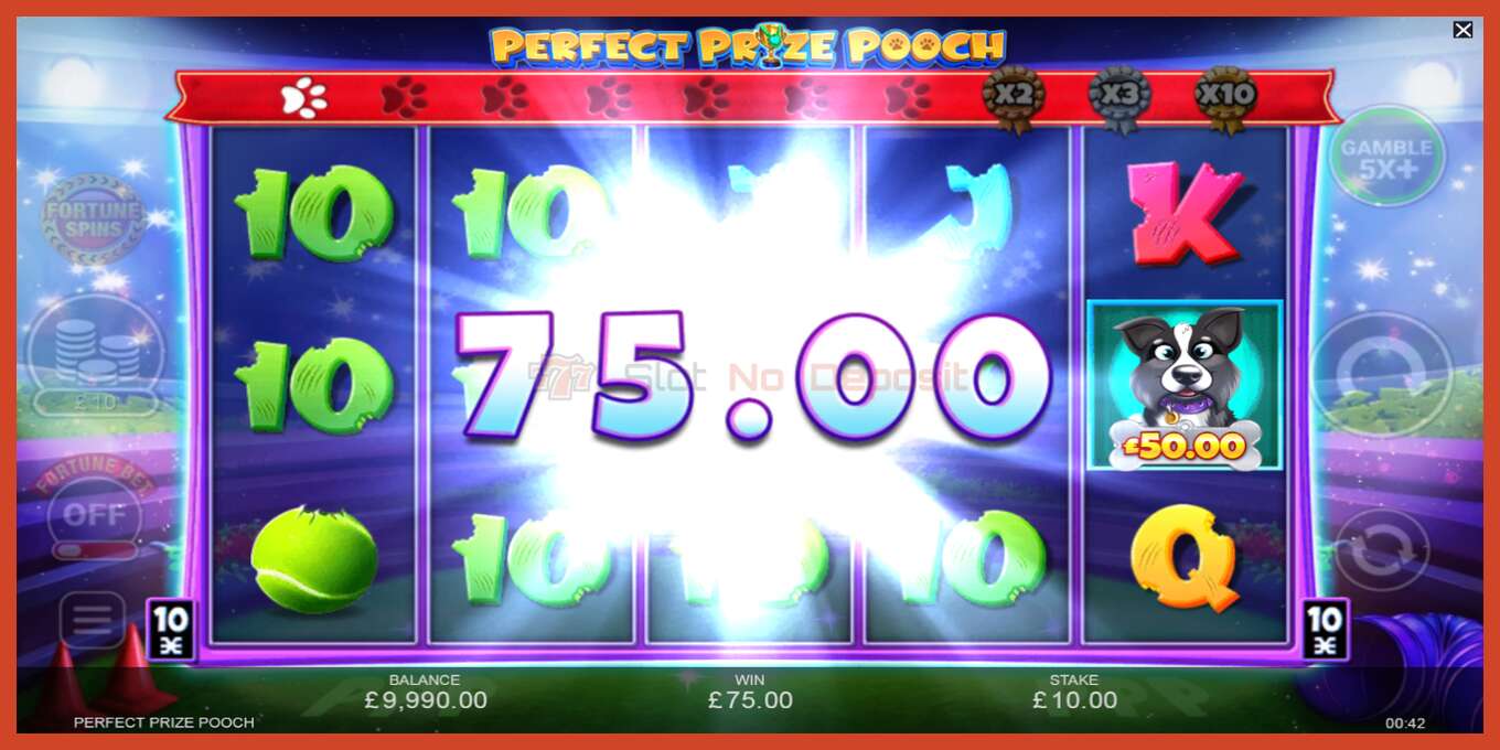 Slot screenshot: Perfect Prize Pooch no deposit, number - 3