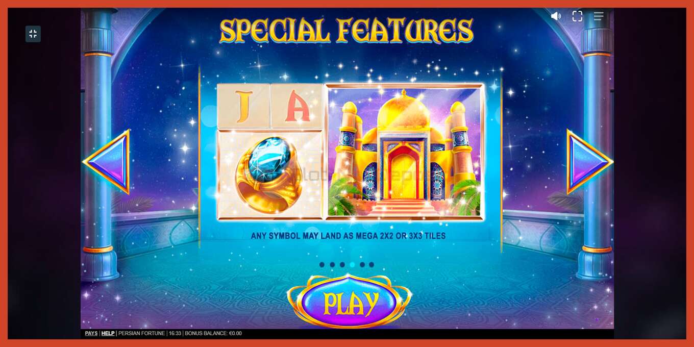 Slot screenshot: Persian Fortune no deposit, number - 3