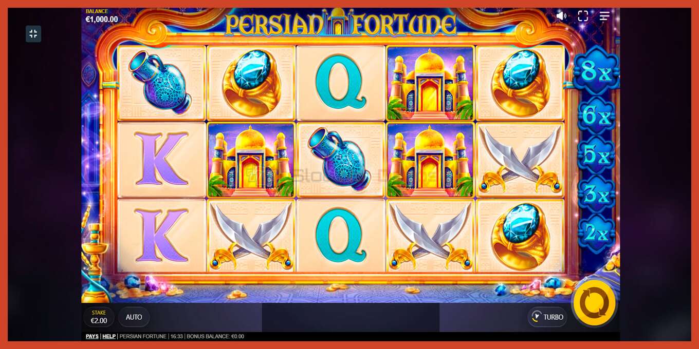 Slot screenshot: Persian Fortune no deposit, number - 6