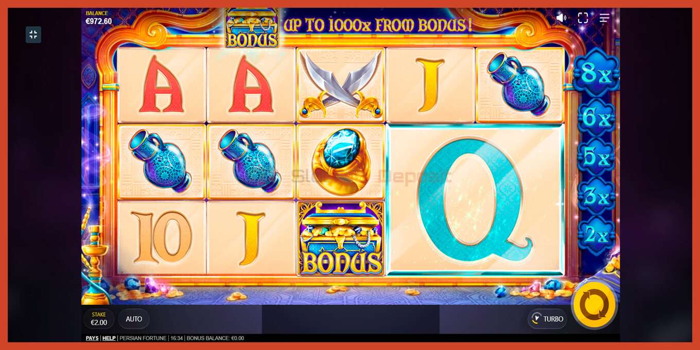 Slot screenshot: Persian Fortune no deposit, number - 7