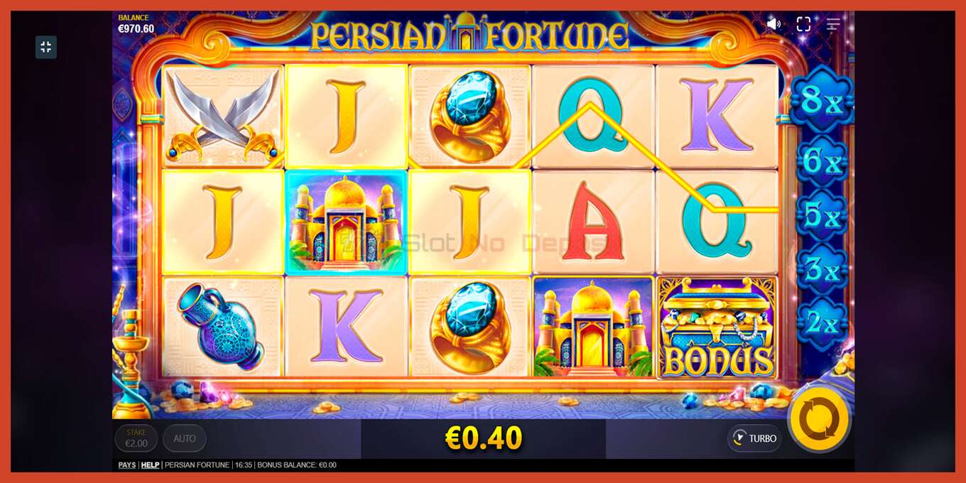 Slot screenshot: Persian Fortune no deposit, number - 8