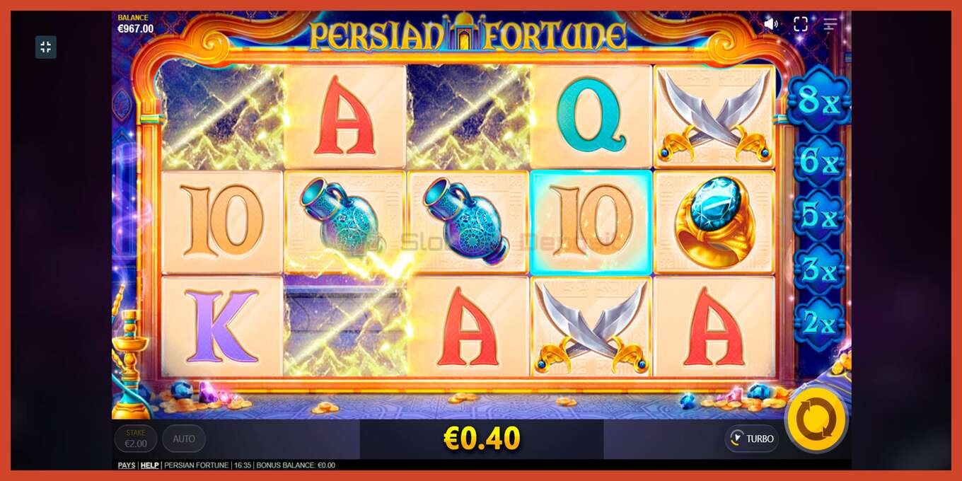 Slot screenshot: Persian Fortune no deposit, number - 9