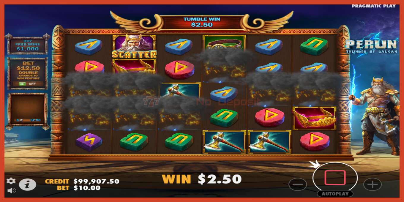 Slot screenshot: Perun - Thunder of Balkan no deposit, number - 3