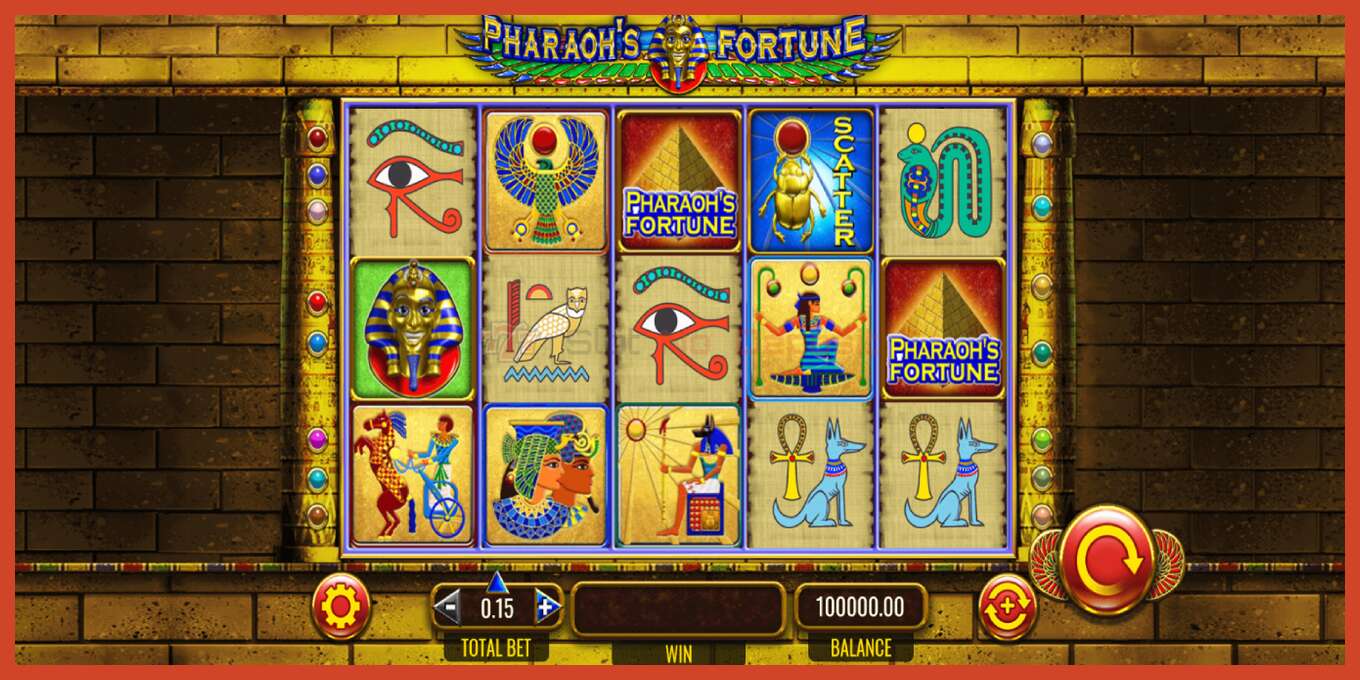 Slot ekran görüntüsü: Pharaohs Fortune depozit yoxdur, nömrə - 2