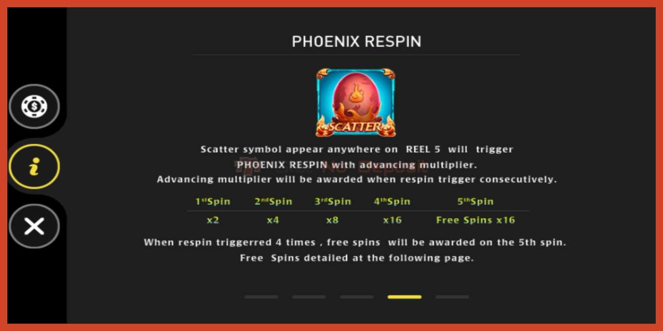 Slot screenshot: Phoenix no deposit, number - 4