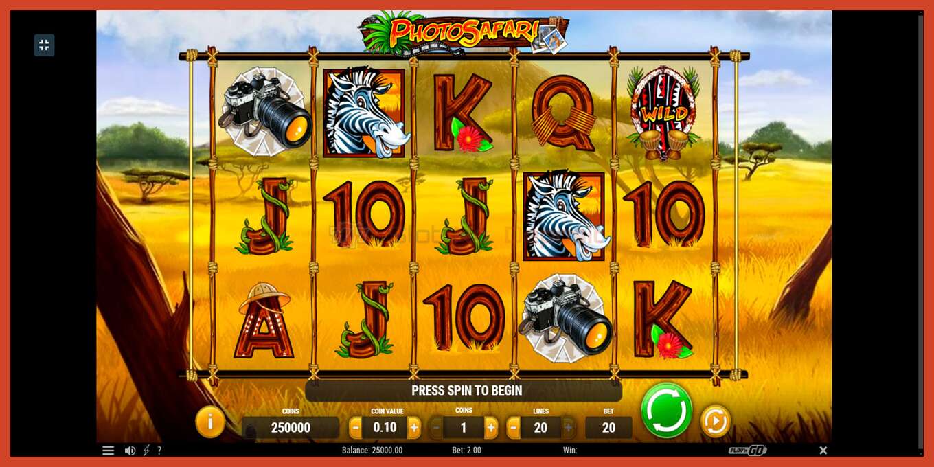 Slot screenshot: Photo Safari no deposit, number - 1