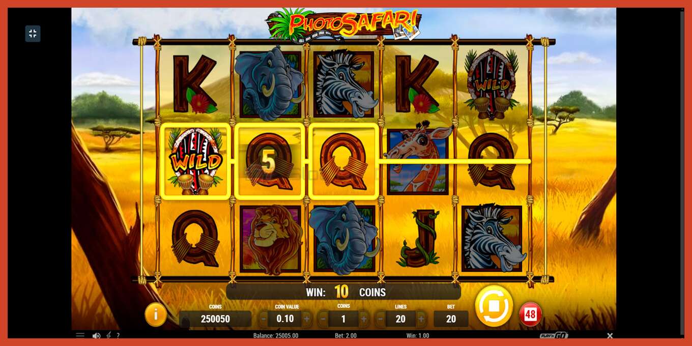 Slot screenshot: Photo Safari no deposit, number - 2