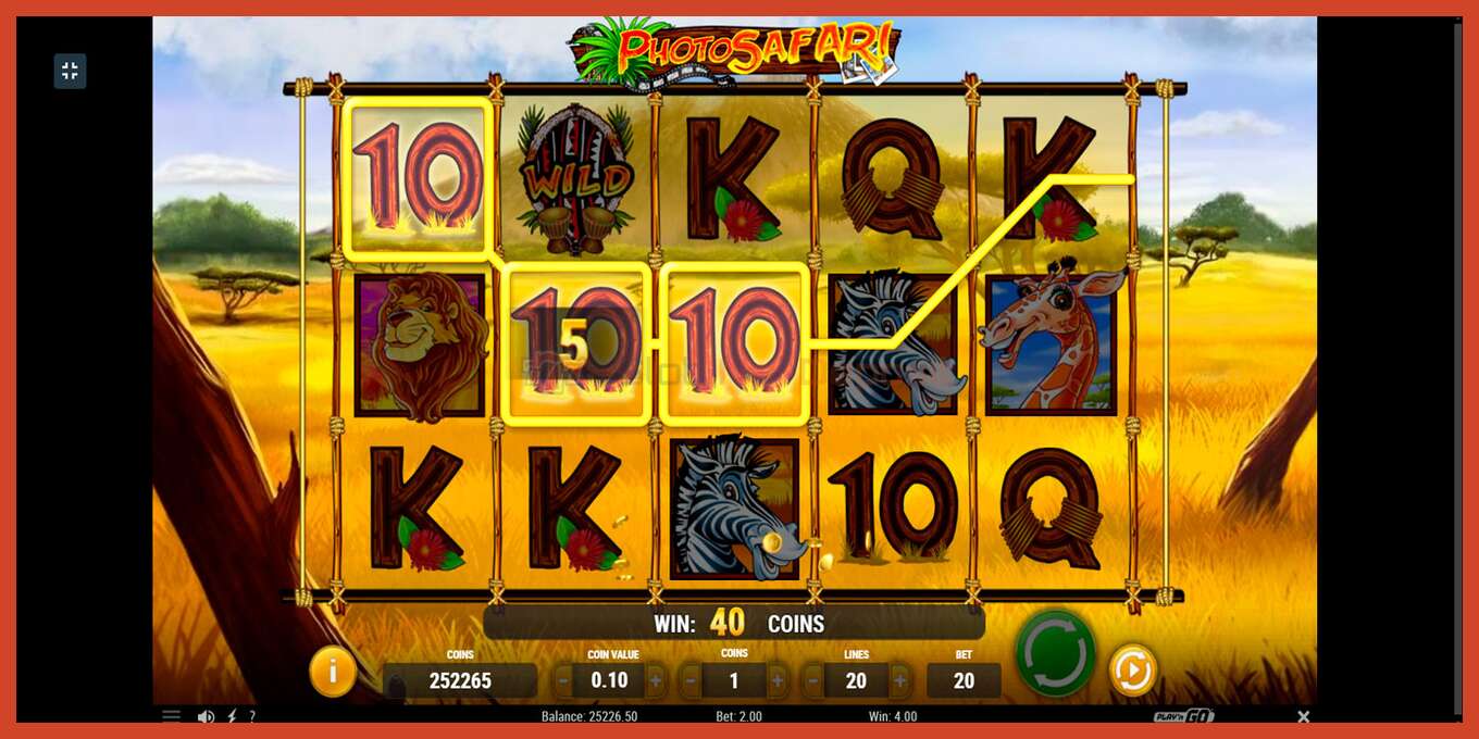 Slot screenshot: Photo Safari no deposit, number - 4