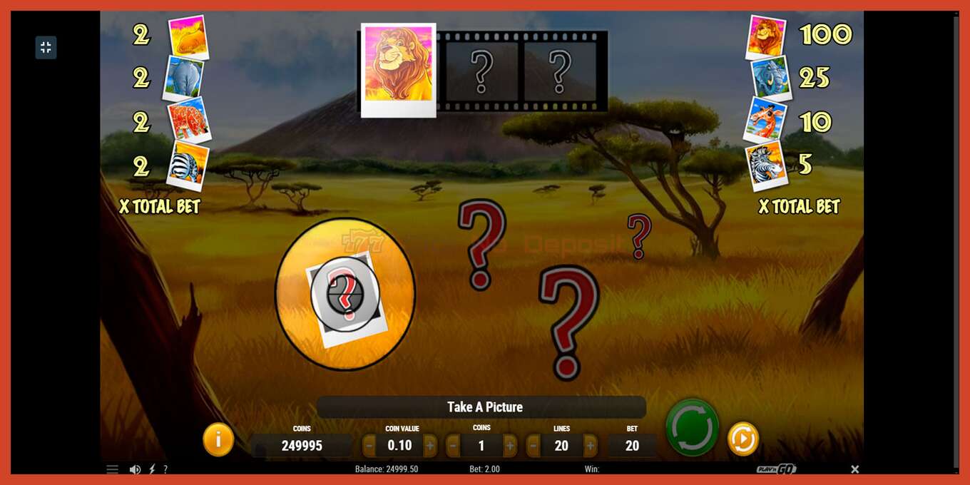 Slot screenshot: Photo Safari no deposit, number - 5