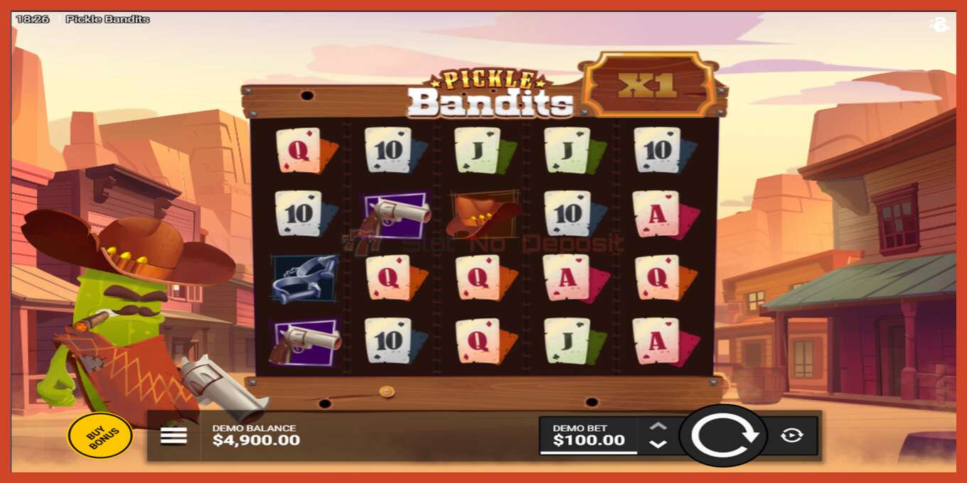 Slot screenshot: Pickle Bandits no deposit, number - 2