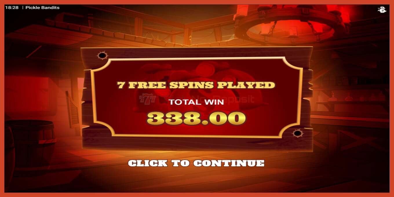 Slot screenshot: Pickle Bandits no deposit, number - 4