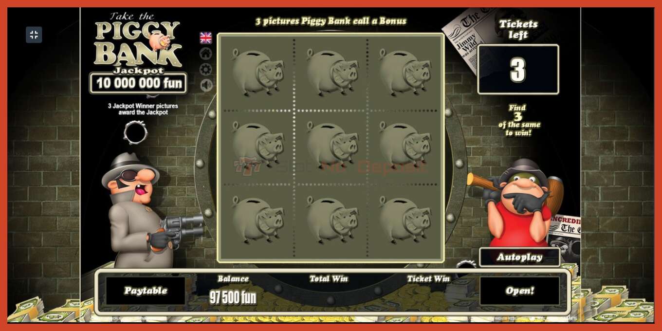 Slot screenshot: Piggy Bank no deposit, number - 2