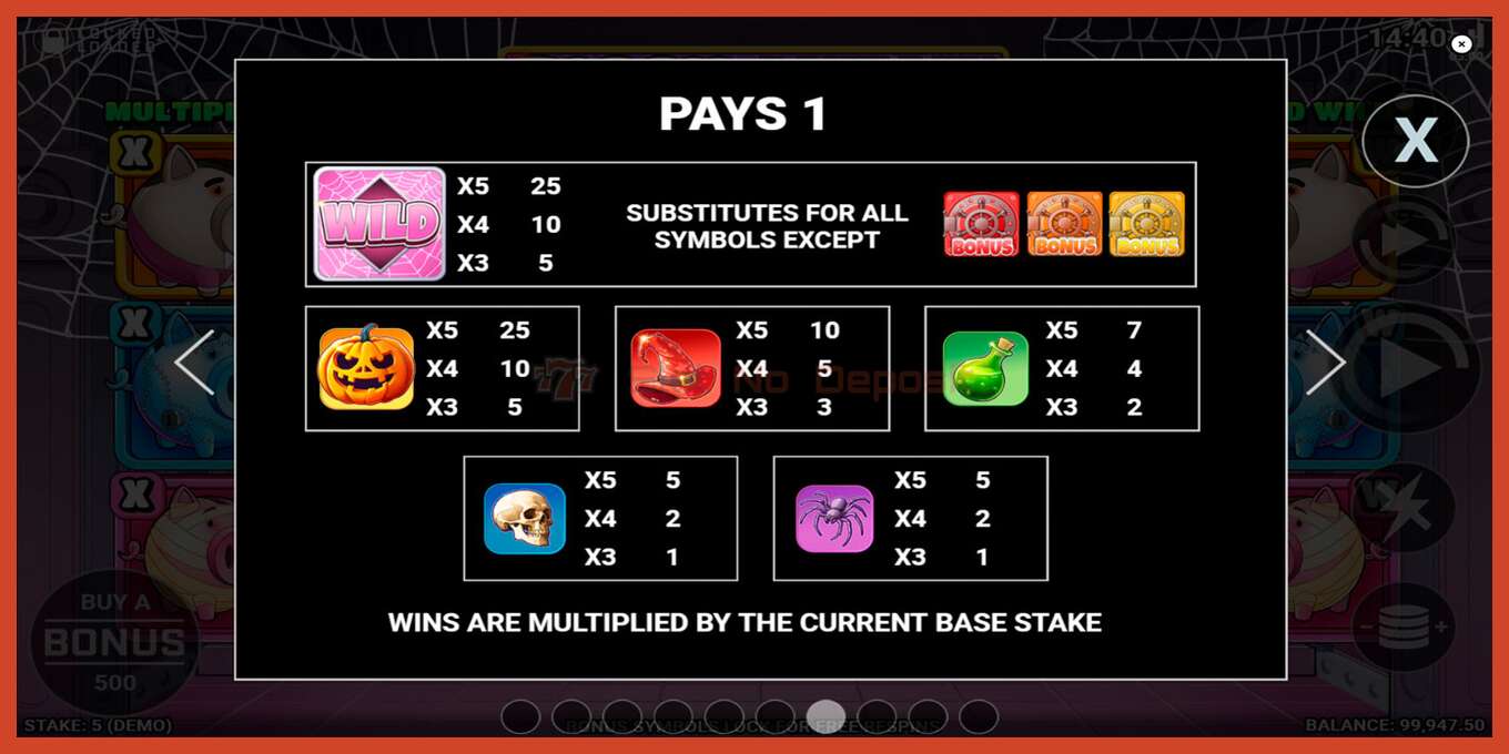 Slot screenshot: Piggy Bank Run - Shriek Streak no deposit, number - 6