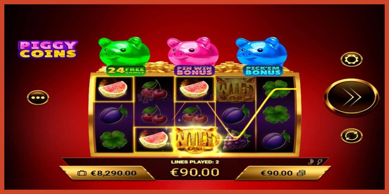 Slot screenshot: Piggy Coins bez depozita, broj - 5